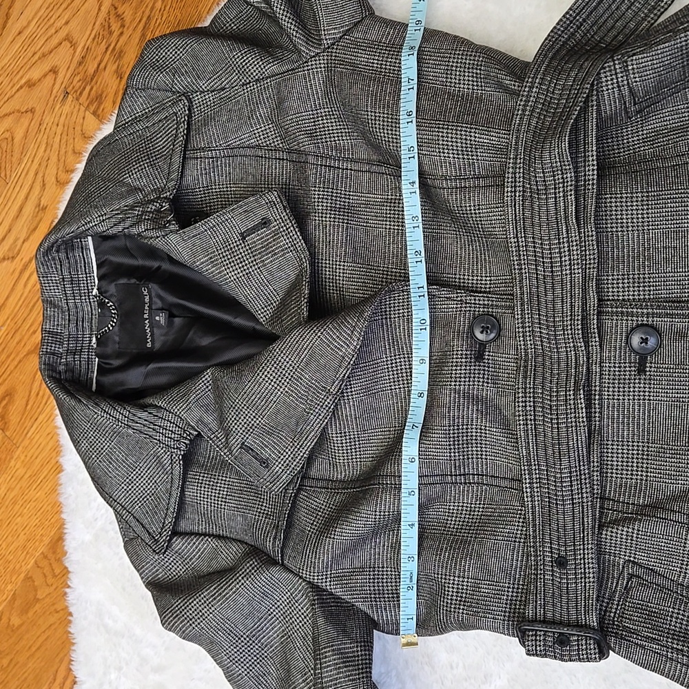 Banana Replubic Plaid Coat, Womens Size 8 - Picture 4 of 14